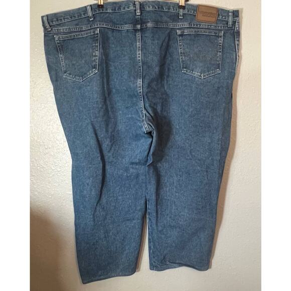 Wrangler Rugged Wear 58X24 Plus Denim Jeans Pants Bottoms Men - Picture 2 of 9